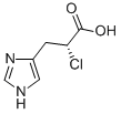 (R)-(+)-2-Chloro-3-[4(5)-imidazolyl]propionic Acid 结构式