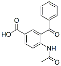 4-(Acetylamino)-3-benzoylbenzoic acid 结构式