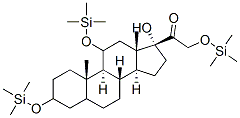 17-Hydroxy-3,11,21-tris[(trimethylsilyl)oxy]pregnan-20-one 结构式