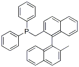 PHOSPHINE, [(2'-METHYL[1,1'-BINAPHTHALEN]-2-YL)METHYL]DIPHENYL- 结构式