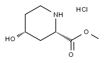 (2S,4R)-4-羟基哌啶-2-羧酸甲酯盐酸盐 结构式