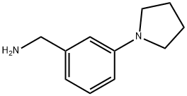 (3-吡咯-1-基苯基)甲胺 结构式
