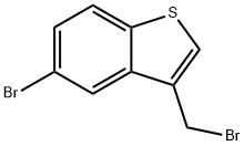 5-溴-3-溴甲基苯并[B]噻吩 结构式