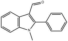 1-甲基-2-苯基吲哚-3-甲醛 结构式