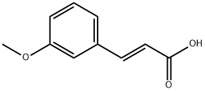 3-甲氧基肉桂酸 结构式