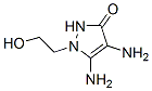 3H-Pyrazol-3-one,  4,5-diamino-1,2-dihydro-1-(2-hydroxyethyl)- 结构式