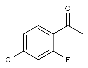 4'-氯-2'-氟苯乙酮 结构式