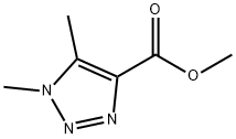 1H-1,2,3-Triazole-4-carboxylicacid,1,5-dimethyl-,methylester(9CI) 结构式