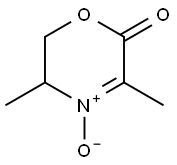 2H-1,4-Oxazin-2-one,5,6-dihydro-3,5-dimethyl-,4-oxide(9CI) 结构式