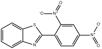 2-(2,4-二硝基苯基硫代)苯骈噻唑 结构式