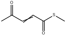2-Pentenethioic acid, 4-oxo-, S-methyl ester (9CI) 结构式