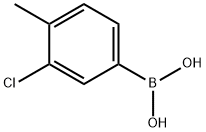 3-氯-4-甲基苯硼酸 结构式