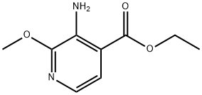 4-Pyridinecarboxylicacid,3-amino-2-methoxy-,ethylester(9CI) 结构式