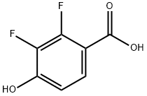 2,3-二氟-4-羟基苯甲酸 结构式
