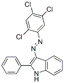 2-phenyl-3-[(2,4,5-trichlorophenyl)azo]indole 结构式