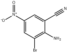 2-氰基-4-硝基-6-溴苯胺 结构式