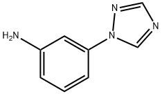 3-(1H-1,2,4-三唑-1-基)苯胺 结构式