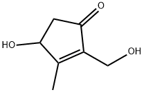 2-Cyclopenten-1-one, 4-hydroxy-2-(hydroxymethyl)-3-methyl- (9CI) 结构式