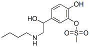 dl-N-Butylnorepinephrine methansulfonate 结构式