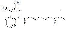 5,6-Quinolinediol, 8-((5-((1-methylethyl)amino)pentyl)amino)- 结构式