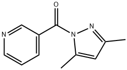 3,5-Dimethyl-1-nicotinoyl-1H-pyrazole 结构式