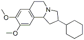 2-Cyclohexyl-1,2,3,5,6,10b-hexahydro-8,9-dimethoxypyrrolo[2,1-a]isoquinoline 结构式