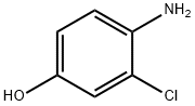 4-氨基-3-氯苯酚 结构式
