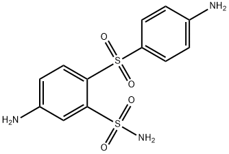 2-(4-氨基苯磺酰基)-5-氨基苯磺酰胺 结构式