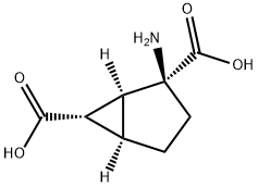 (1S,2S,5R,6S)-2-氨基二环[3.1.0]己烷-2,6-二羧酸 结构式