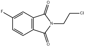2-(2-氯乙基)-5-氟异吲哚-1,3-二酮 结构式