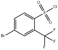 4-溴-2-(三氟甲基)苯磺酰氯 结构式