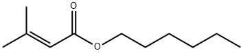 3-甲基-2-丁烯酸己酯 结构式