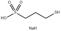 3-巯基-1-丙烷磺酸钠 结构式