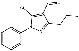 5-CHLORO-1-PHENYL-3-PROPYL-1H-PYRAZOLE-4-CARBOXALDEHYDE 结构式
