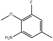 Benzenamine,  3-fluoro-2-methoxy-5-methyl- 结构式