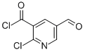 3-Pyridinecarbonyl chloride, 2-chloro-5-formyl- (9CI) 结构式