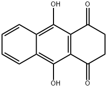 2,3-二氢-9,10-二羟-1,4-蒽二酮 结构式