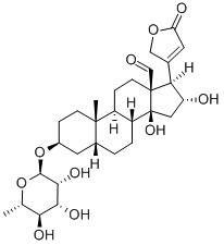 福寿草毒苷 结构式