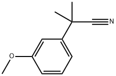 2-(3-甲氧基苯基)-2-甲基丙腈 结构式