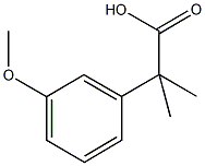 2-(3-甲氧基苯基)-2-甲基丙酸 结构式