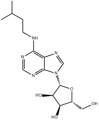N-(3-甲基丁基)腺苷 结构式