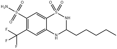 戊氟噻嗪 结构式