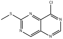 8-氯-2-(甲基硫代)嘧啶并[5,4-D]嘧啶 结构式