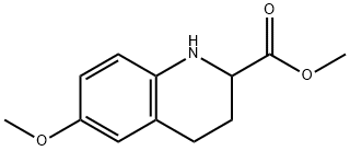 6-甲氧基-1,2,3,4-四氢-喹啉-2-羧酸甲酯 结构式