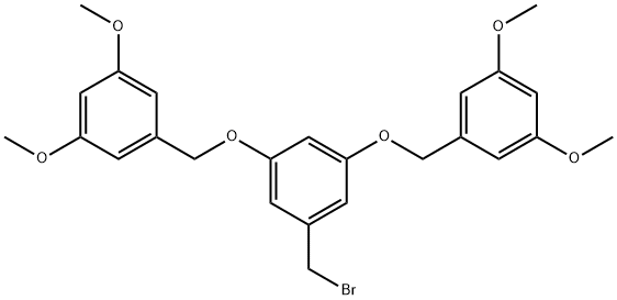 3,5-双(3,5-二甲氧基苄氧基)苄溴 结构式
