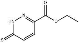 Ethyl 6-mercaptopyridazine-3-carboxylate 结构式