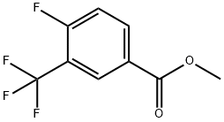 4-氟-3-三氟甲基苯甲酸甲酯 结构式