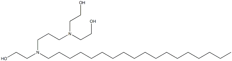 2,2'-[[3-[(2-Hydroxyethyl)octadecylamino]propyl]imino]diethanol 结构式