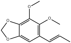 4,5-Dimethoxy-6-[(E)-1-propenyl]-1,3-benzodioxole 结构式