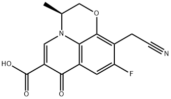 (S)-10-(Cyanomethyl)-9-fluoro-3-methyl-7-oxo-3,7-dihydro-2H-[1,4]oxazino[2,3,4-ij]quinoline-6-carboxylic acid